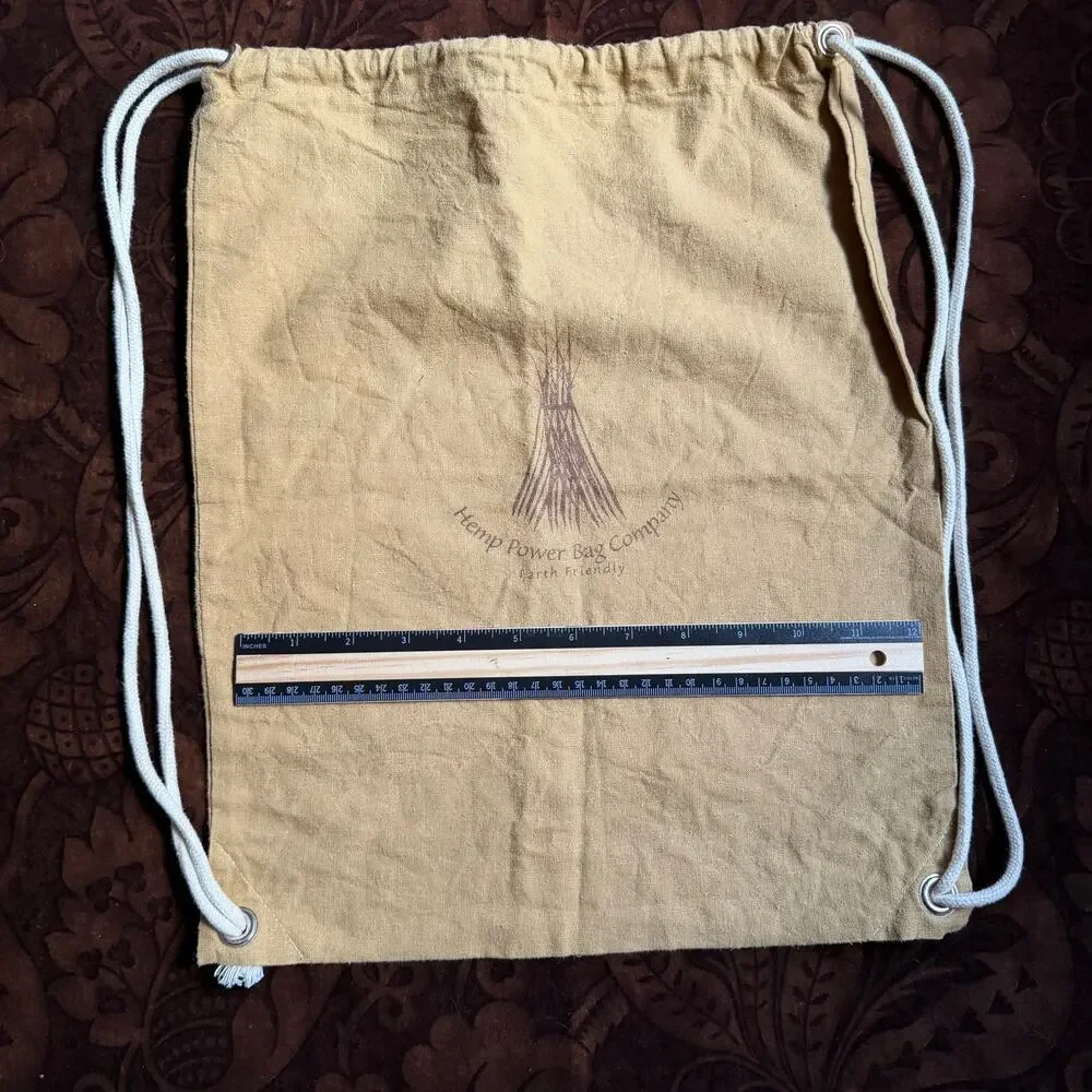 Hemp Power Bag Company earth friendly drawstring bag